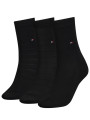 detail Tommy Hilfiger dámské černé ponožky 3 pack