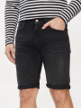detail Tommy Jeans pánské černé šortky