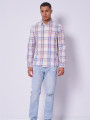detail Tommy Jeans pánská bílá košile Poplin