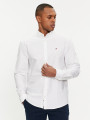 detail Tommy Jeans pánská bílá košile Oxford
