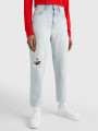 detail Tommy Jeans dámské světle modré džíny