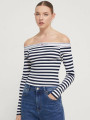 detail Tommy Jeans dámské pruhované tričko