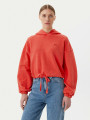 detail Tommy Jeans dámská oranžová mikina