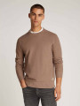 detail Calvin Klein pánský světle hnědý svetr