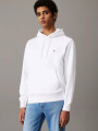 detail Calvin Klein pánská bílá mikina Woven