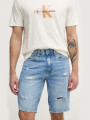 detail Calvin Klein pánské modré džínové šortky