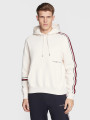 detail Tommy Hilfiger pánská krémová mikina