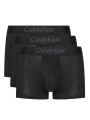 detail Calvin Klein pánské černé boxerky 3 pack