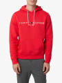 detail Tommy Hilfiger pánská červená mikina Logo Hoody