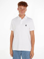 detail Tommy Hilfiger pánské bílé polotričko