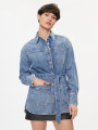 detail Pepe Jeans dámská modrá džínová bunda