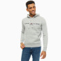 detail Tommy Hilfiger pánská šedá mikina Hoody