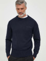 detail Tommy Hilfiger pánský tmavě modrý svetr