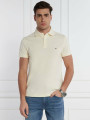 detail Tommy Hilfiger pánské krémové polo tričko