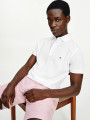 detail Tommy Hilfiger pánské bílé polo tričko