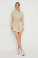 detail Pepe Jeans dámská béžové šaty BEATE