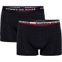 detail Tommy Hilfiger pánské černé boxerky 2pack