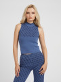 detail Guess dámský modrý svetrový top