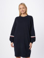 detail Tommy Hilfiger dámské tmavě modré mikinové šaty