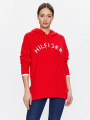 detail Tommy Hilfiger dámská červená mikina