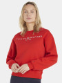 detail Tommy Hilfiger dámská červená mikina