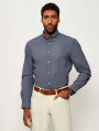 detail Tommy Hilfiger pánská tmavě modrá košile