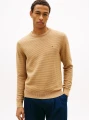 detail Tommy Hilfiger pánský béžový svetr