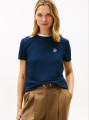 detail Tommy Hilfiger dámské tmavě modré tričko