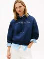 detail Tommy Hilfiger dámská modrá mikina