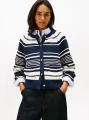 detail Tommy Hilfiger dámský pruhovaný svetr