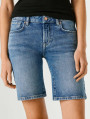 detail Pepe Jeans dámské modré džínové šortky