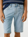 detail Pepe Jeans pánské modré džínové kraťasy