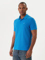 detail Calvin Klein pánské modré polo tričko