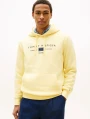 detail Tommy Hilfiger pánská žlutá mikina