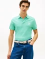 detail Tommy Hilfiger pánské světle zelené polo tričko