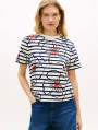 detail Tommy Hilfiger dámské květované  tričko