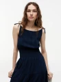 detail Tommy Hilfiger dámské tmavě modré šaty