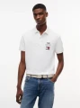detail Tommy Hilfiger pánské bílé polo tričko