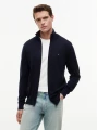 detail Tommy Hilfiger pánský tmavě modrý svetr