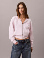 detail Calvin Klein dámská růžová mikina