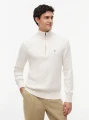 detail Tommy Hilfiger pánský krémový svetr