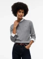 detail Tommy Hilfiger dámský šedý svetr