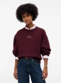 detail Tommy Hilfiger dámská vínová mikina