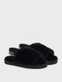 detail Calvin Klein dámské černé papuče
