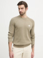 detail Calvin Klein pánský khaki svetr