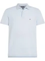 detail Tommy Hilfiger pánské světle modré polo tričko