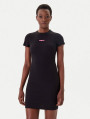 detail Tommy Jeans dámské černé šaty