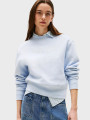 detail Tommy Hilfiger dámská světle modrá mikina