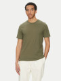 detail Tommy Hilfiger pánské khaki tričko