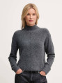 detail Pepe Jeans dámský šedý svetr